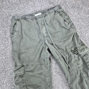 Standard James Perse‎ Stretch Poplin Cargo Pants Women's Size 0 Green